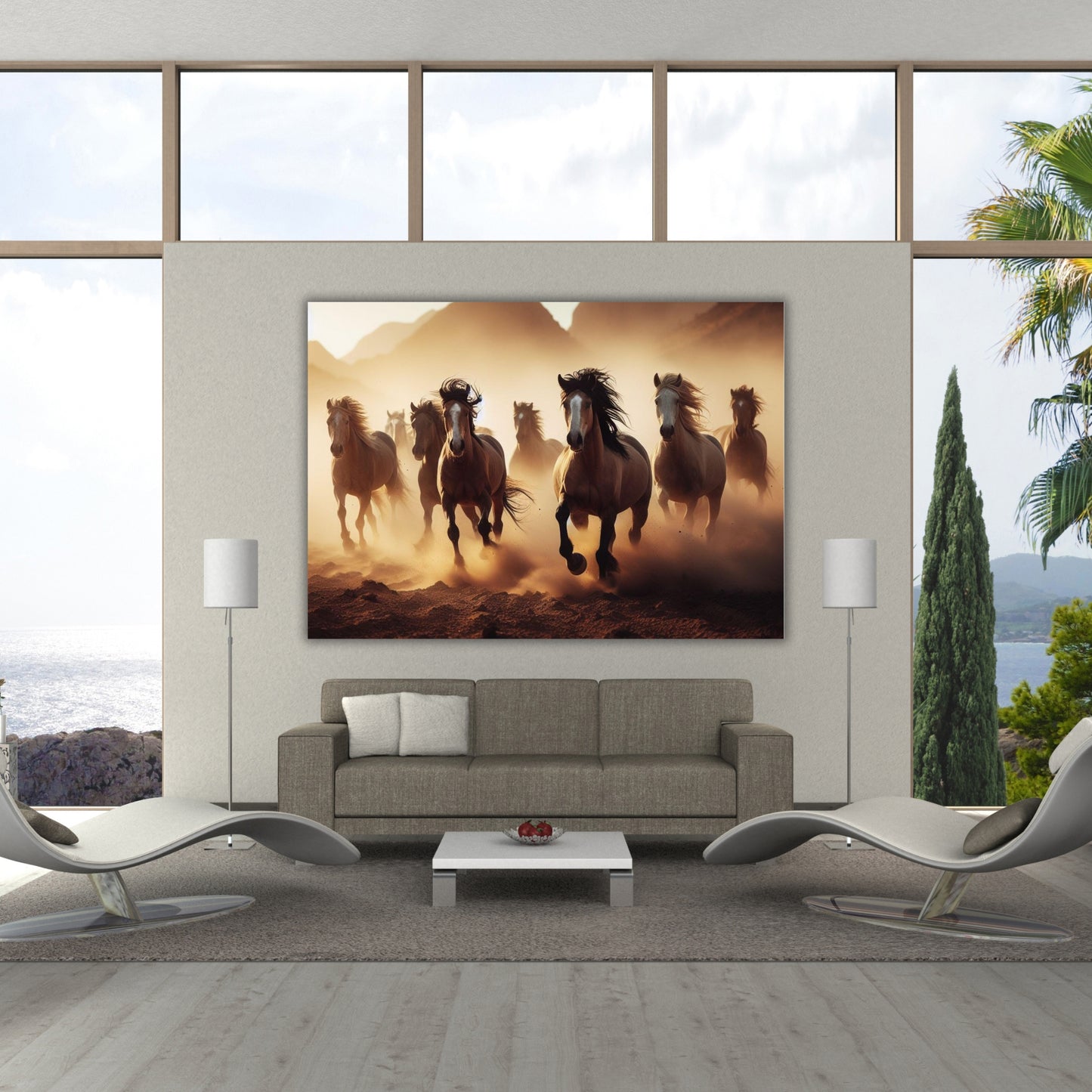 Stallions Run Free Animal Kingdom Wall Art Canvas Print