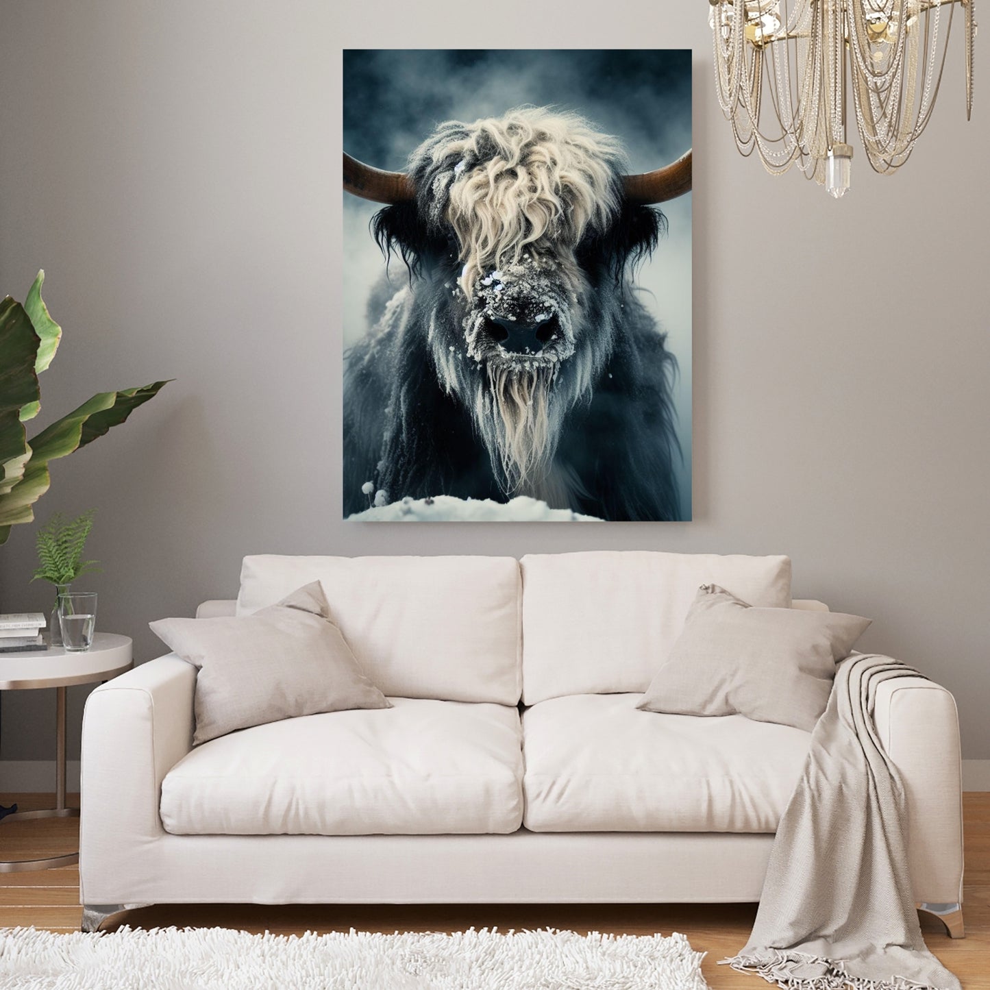 Wild Yak Animal Kingdom Wall Art Canvas Print