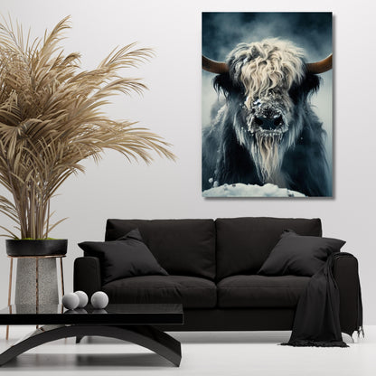 Wild Yak Animal Kingdom Wall Art Canvas Print