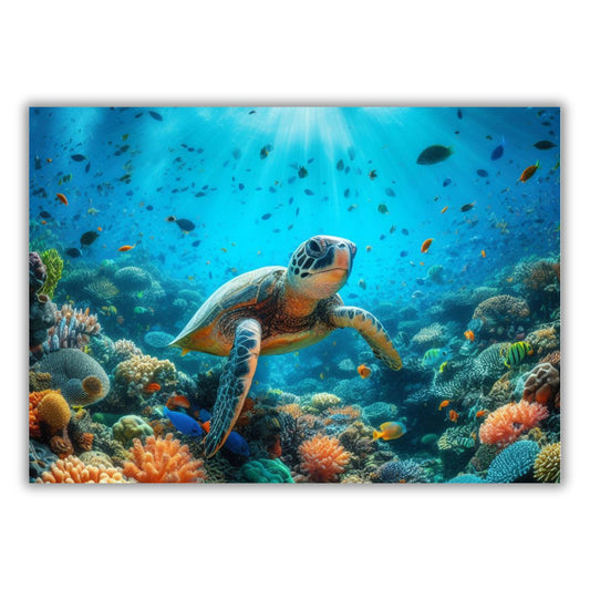 Turtle Reef Animal Kingdom Wall Art Canvas Print