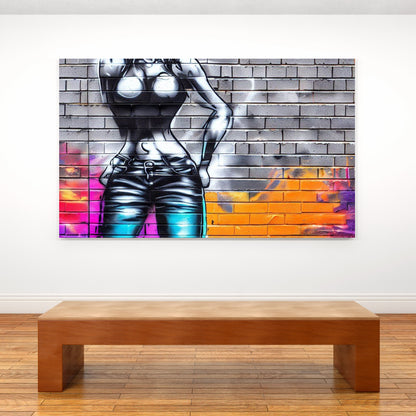 Graffiti Diva Wall Art Canvas Print