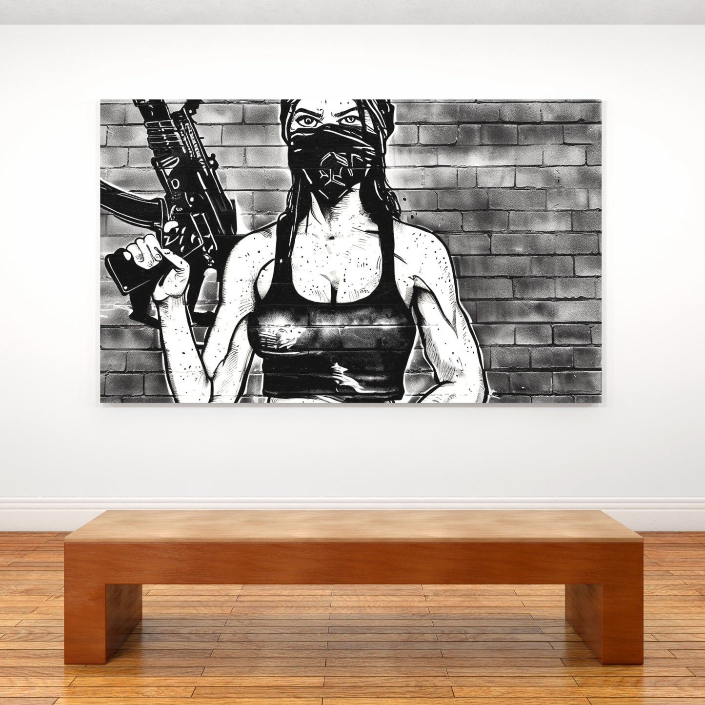 Rebel Rose Wall Art Canvas Print