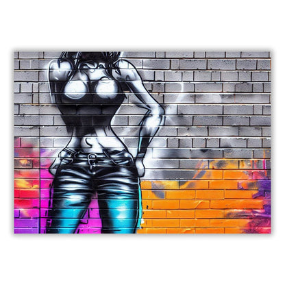 Graffiti Diva Wall Art Canvas Print