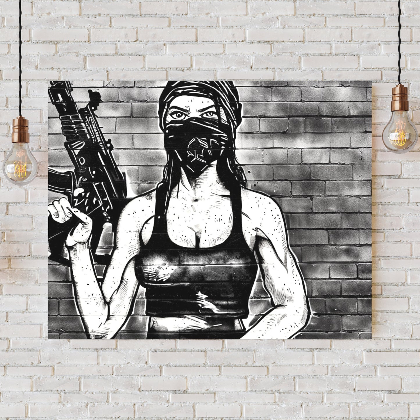 Rebel Rose Wall Art Canvas Print