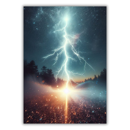 Lightning Crashes Wall Art Canvas Print