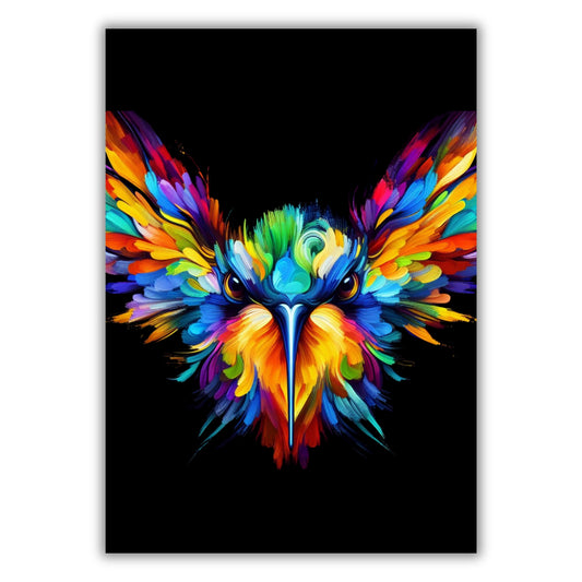 Luminous The Hummingbird Wall Art Canvas Print