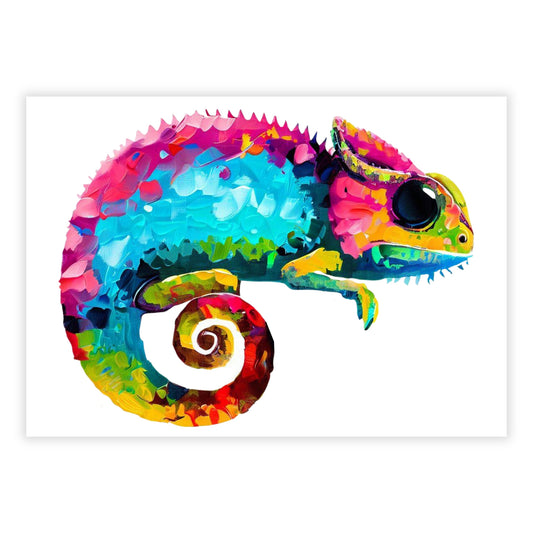 Chameleon Vibrance Wall Art Canvas Print