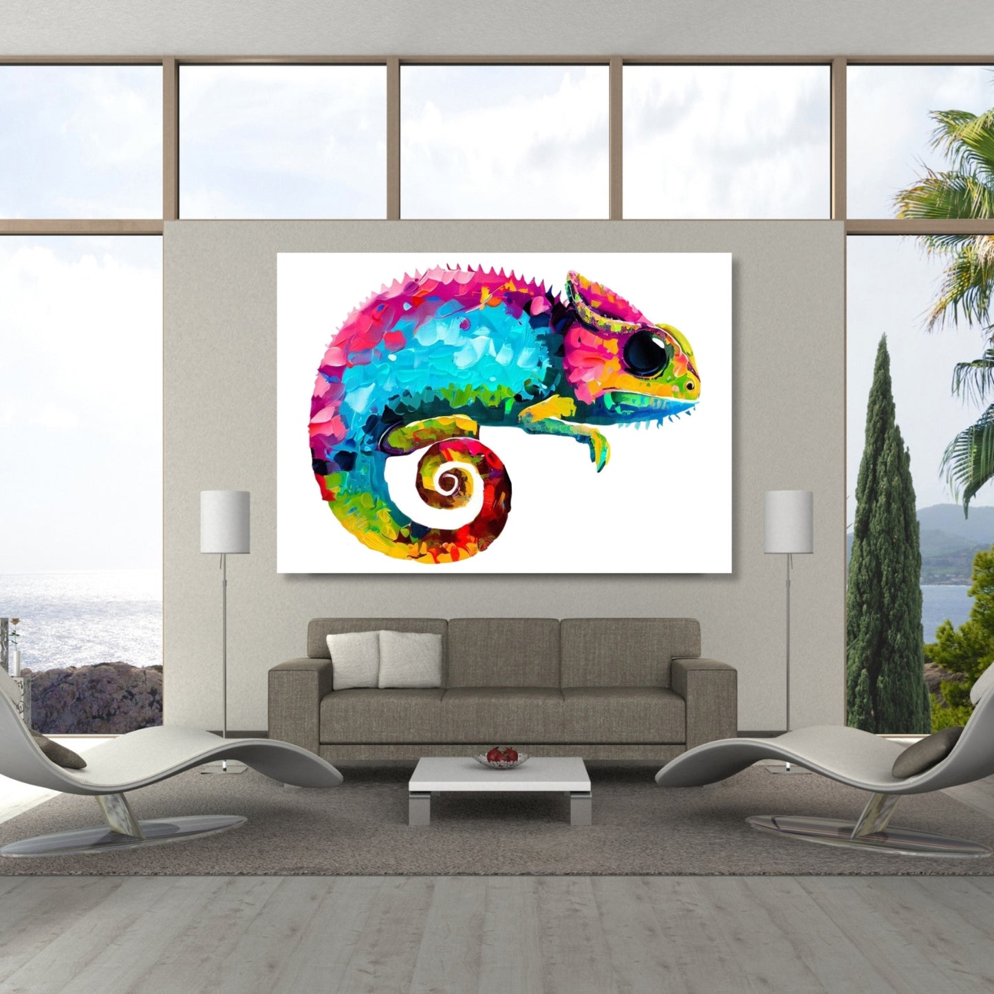 Chameleon Vibrance Wall Art Canvas Print