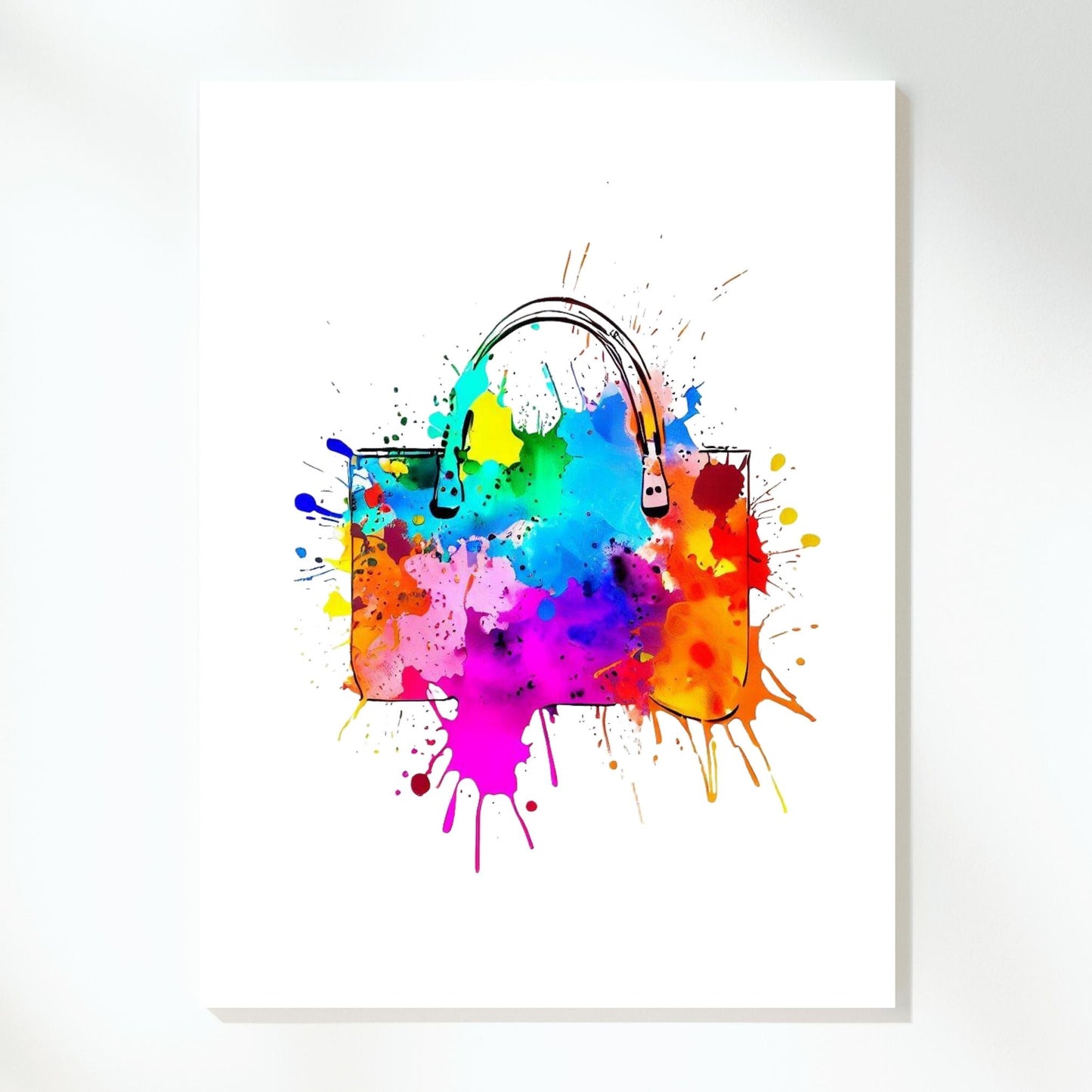 Fashionista Handbag Wall Art Canvas Print