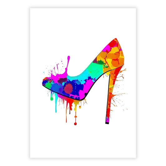 Fashionista High Heel Shoe Wall Art Canvas Print