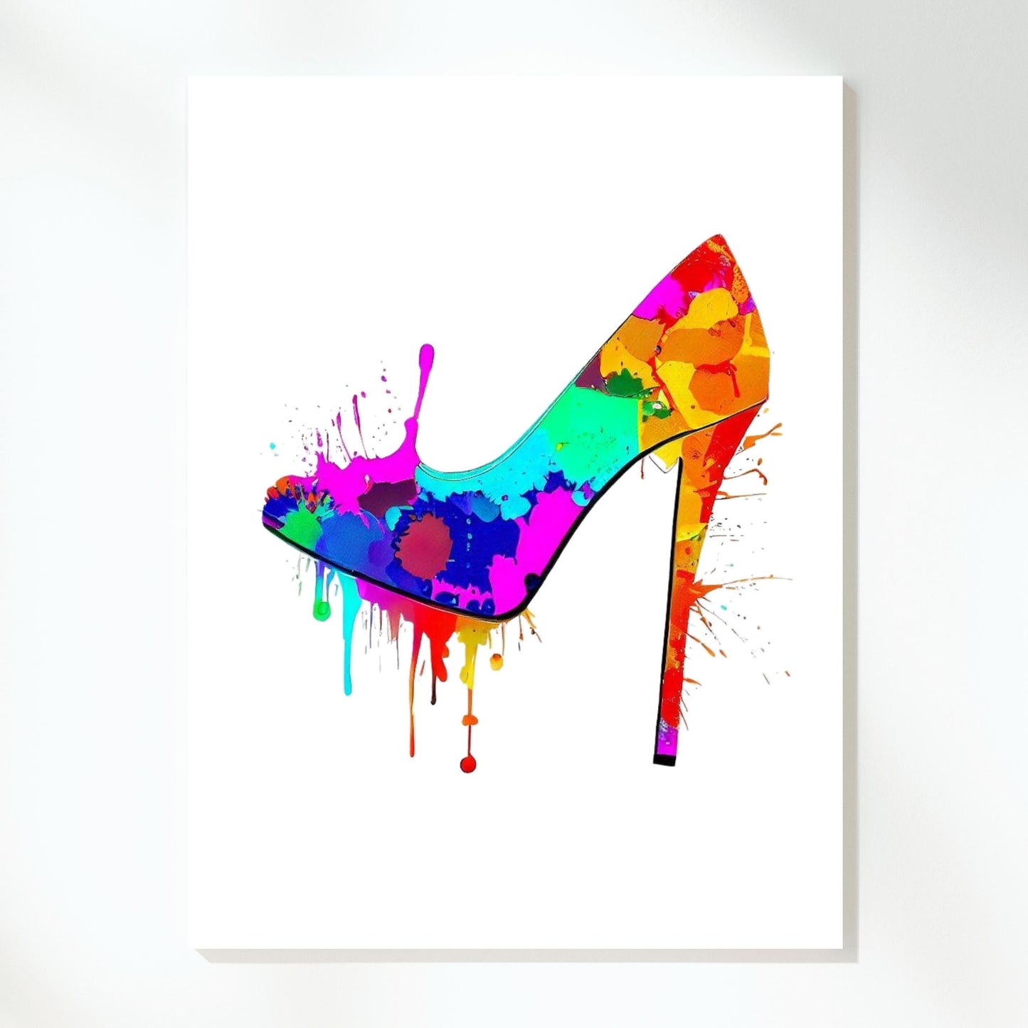 Fashionista High Heel Shoe Wall Art Canvas Print