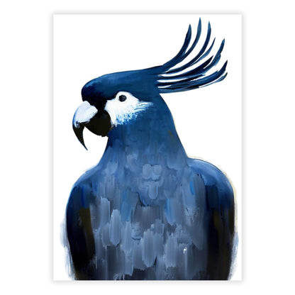 Hamptons Black Cockatoo Wall Art Canvas Print