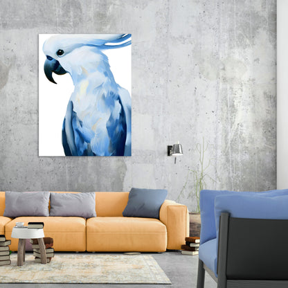 Hamptons Cockatoo Wall Art Canvas Print