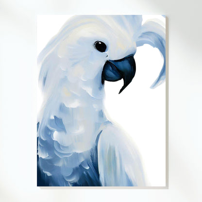 Hamptons Cheeky Cockatoo Wall Art Canvas Print