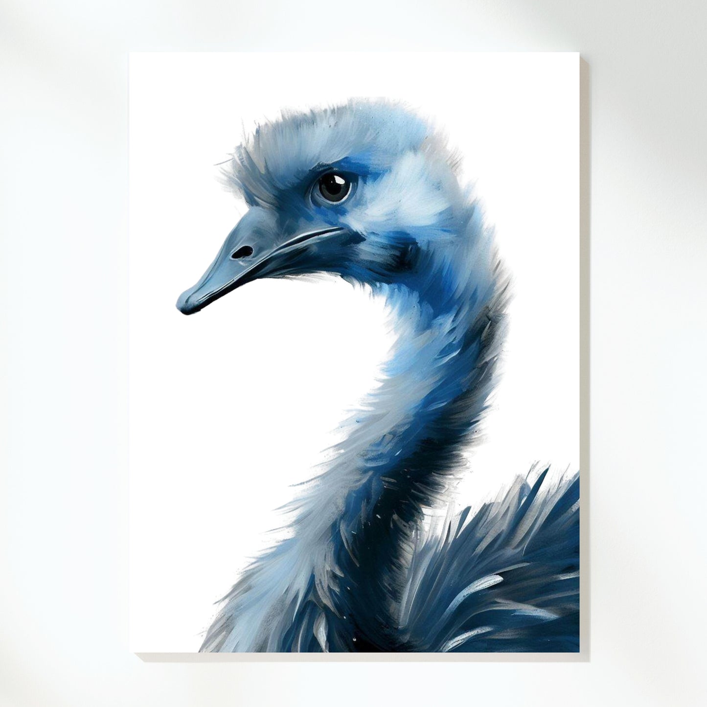 Hamptons Emu Wall Art Canvas Print