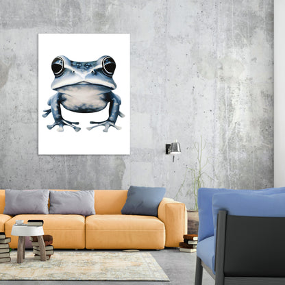 Hamptons Frog Wall Art Canvas Print