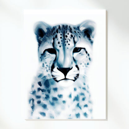 Hamptons Leopard Wall Art Canvas Print