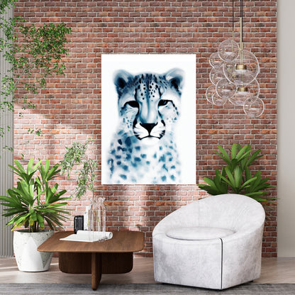 Hamptons Leopard Wall Art Canvas Print