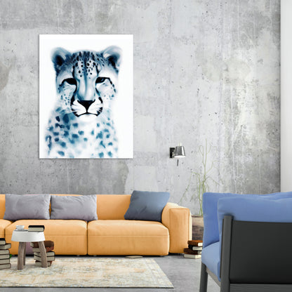 Hamptons Leopard Wall Art Canvas Print