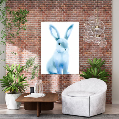 Hamptons Rabbit Wall Art Canvas Print