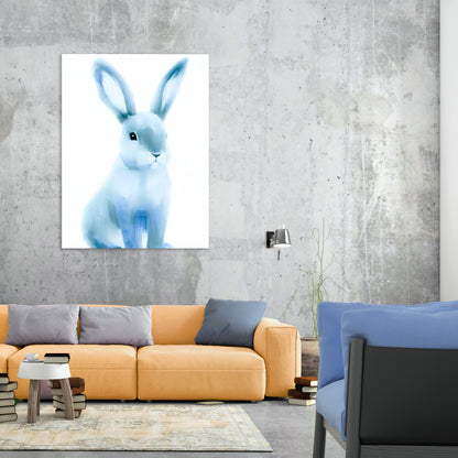 Hamptons Rabbit Wall Art Canvas Print