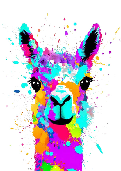 Larry Llama Wall Art Canvas Print