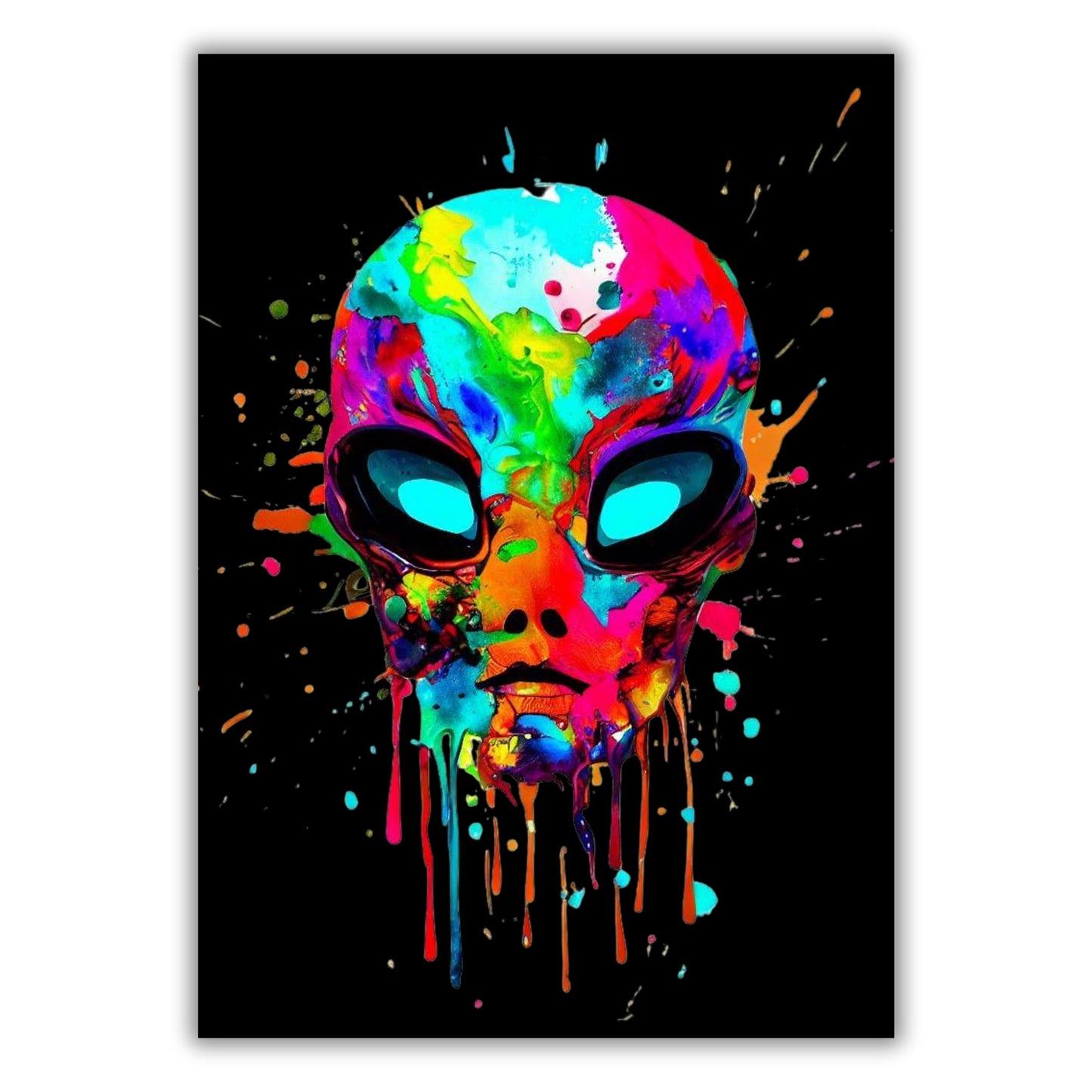 Super Alien (Midnight) Wall Art Canvas Print