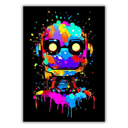 Cyborg Princess (Midnight) Wall Art Canvas Print