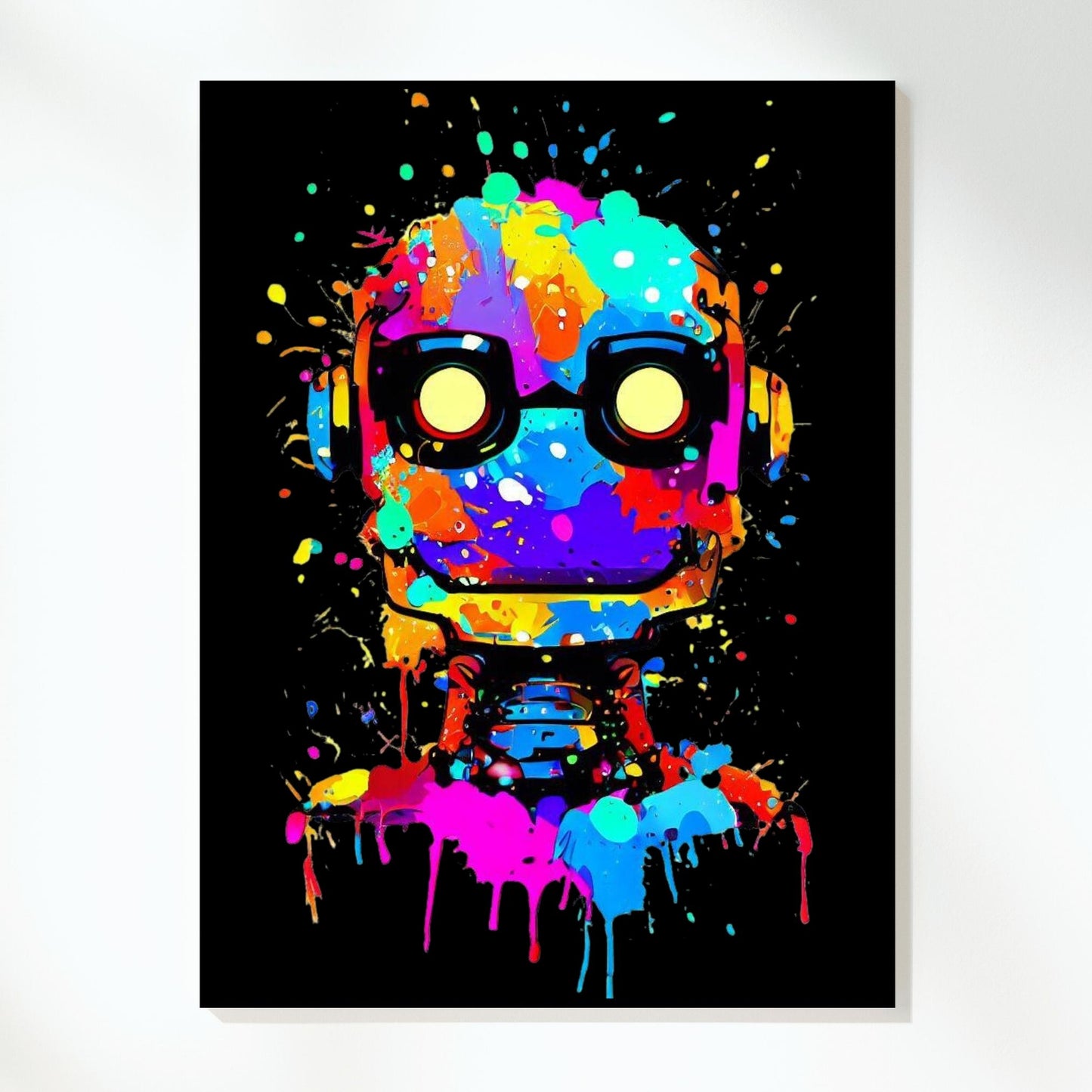 Cyborg Princess (Midnight) Wall Art Canvas Print