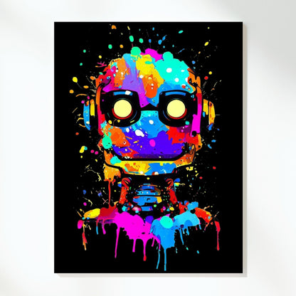 Cyborg Princess (Midnight) Wall Art Canvas Print