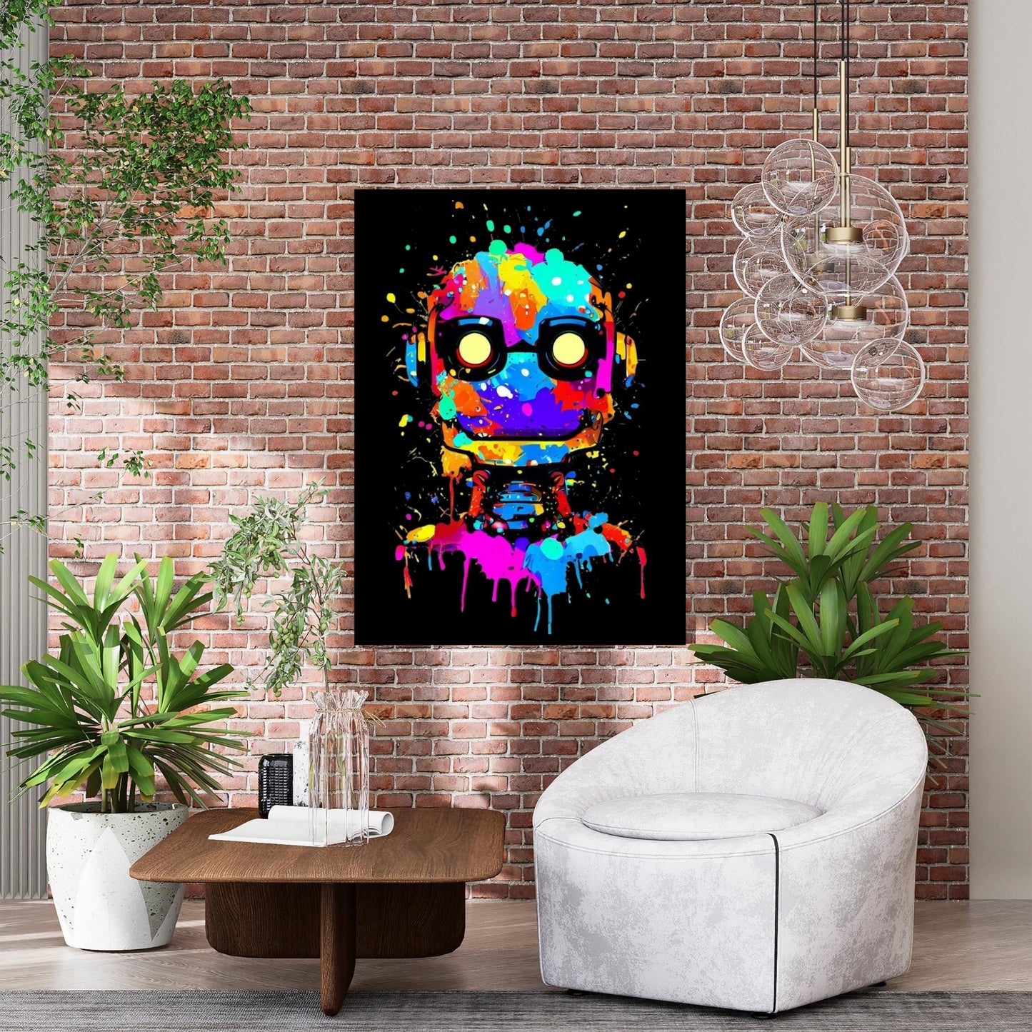 Cyborg Princess (Midnight) Wall Art Canvas Print