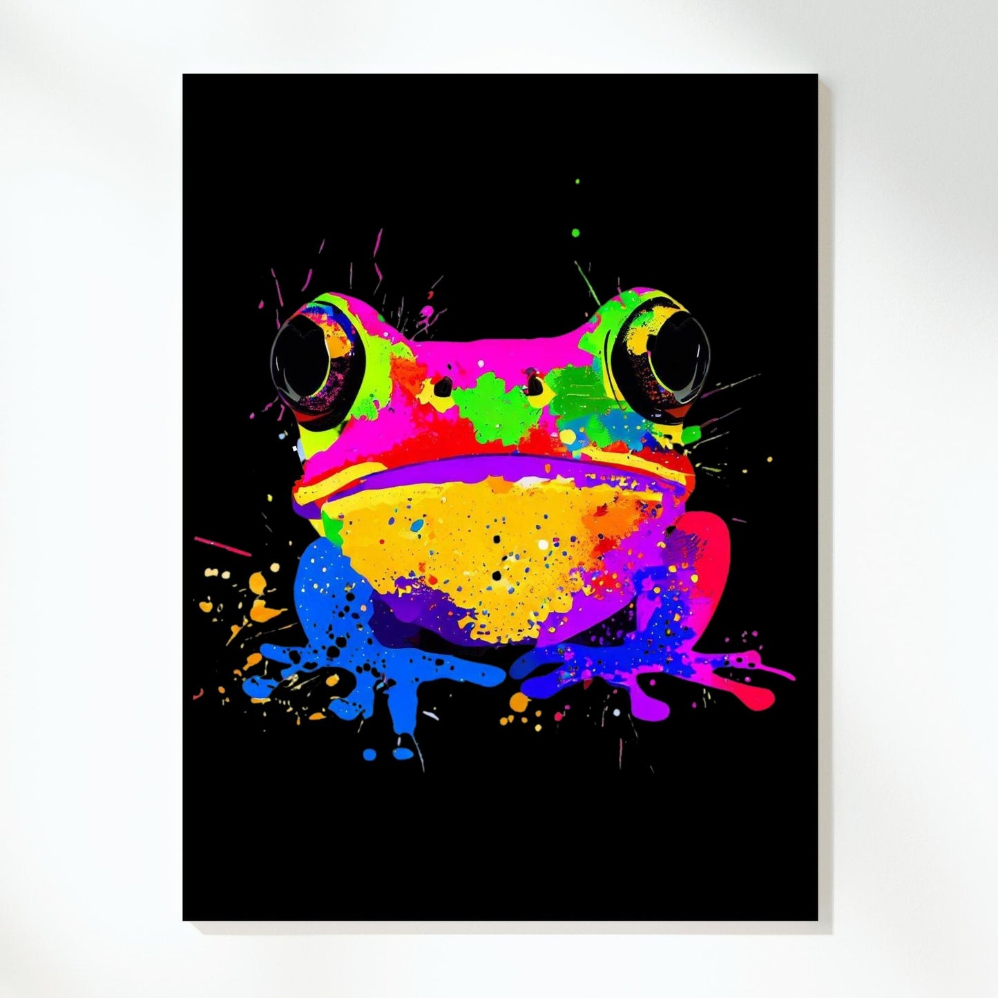 Freddie Frog (Midnight) Wall Art Canvas Print