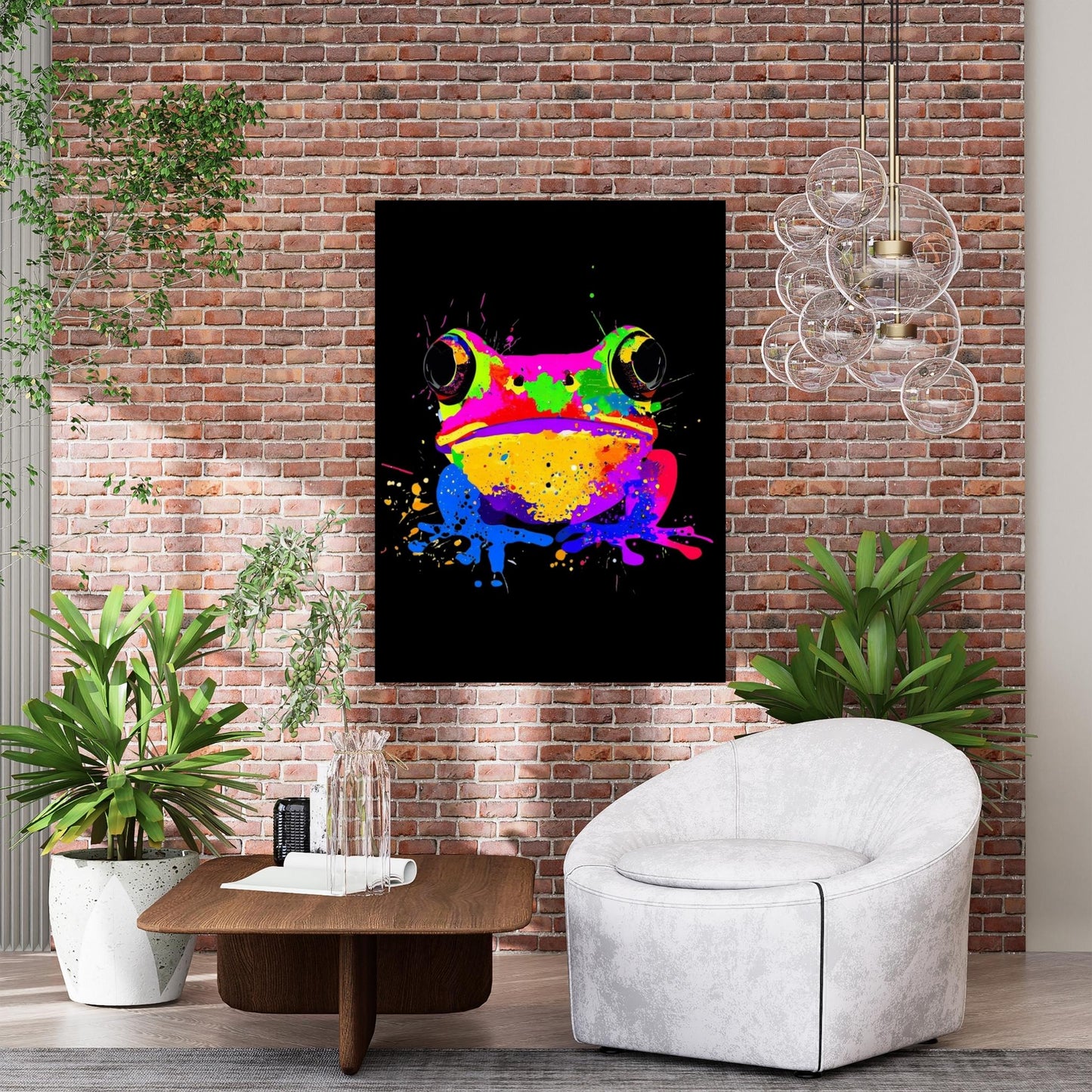 Freddie Frog (Midnight) Wall Art Canvas Print