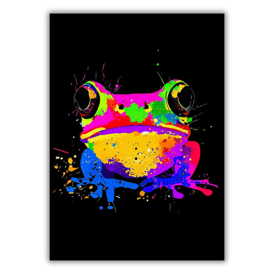 Freddie Frog (Midnight) Wall Art Canvas Print