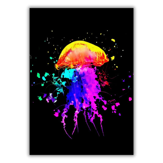 Jellyfish (Midnight) Wall Art Canvas Print