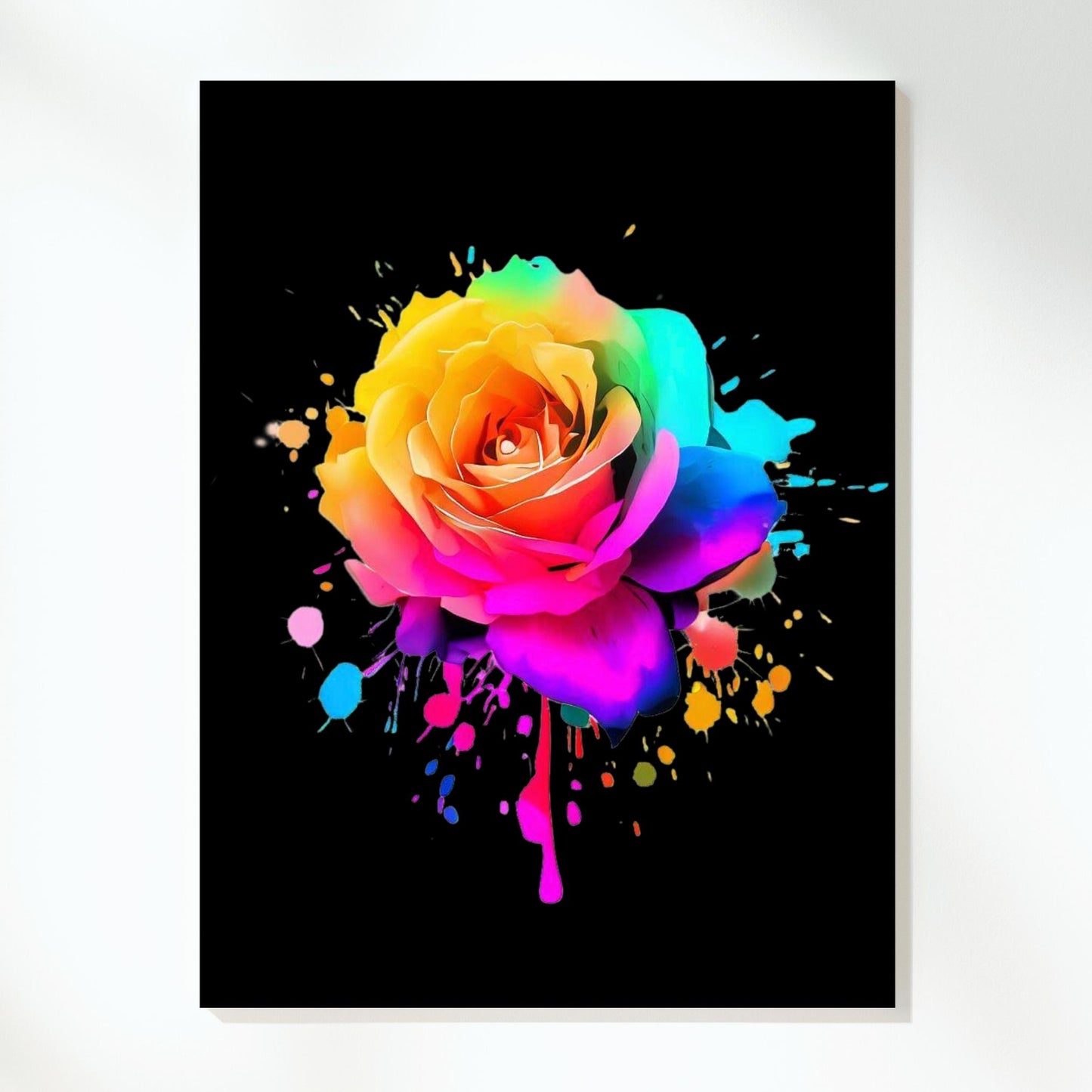 The Rose (Midnight) Wall Art Canvas Print