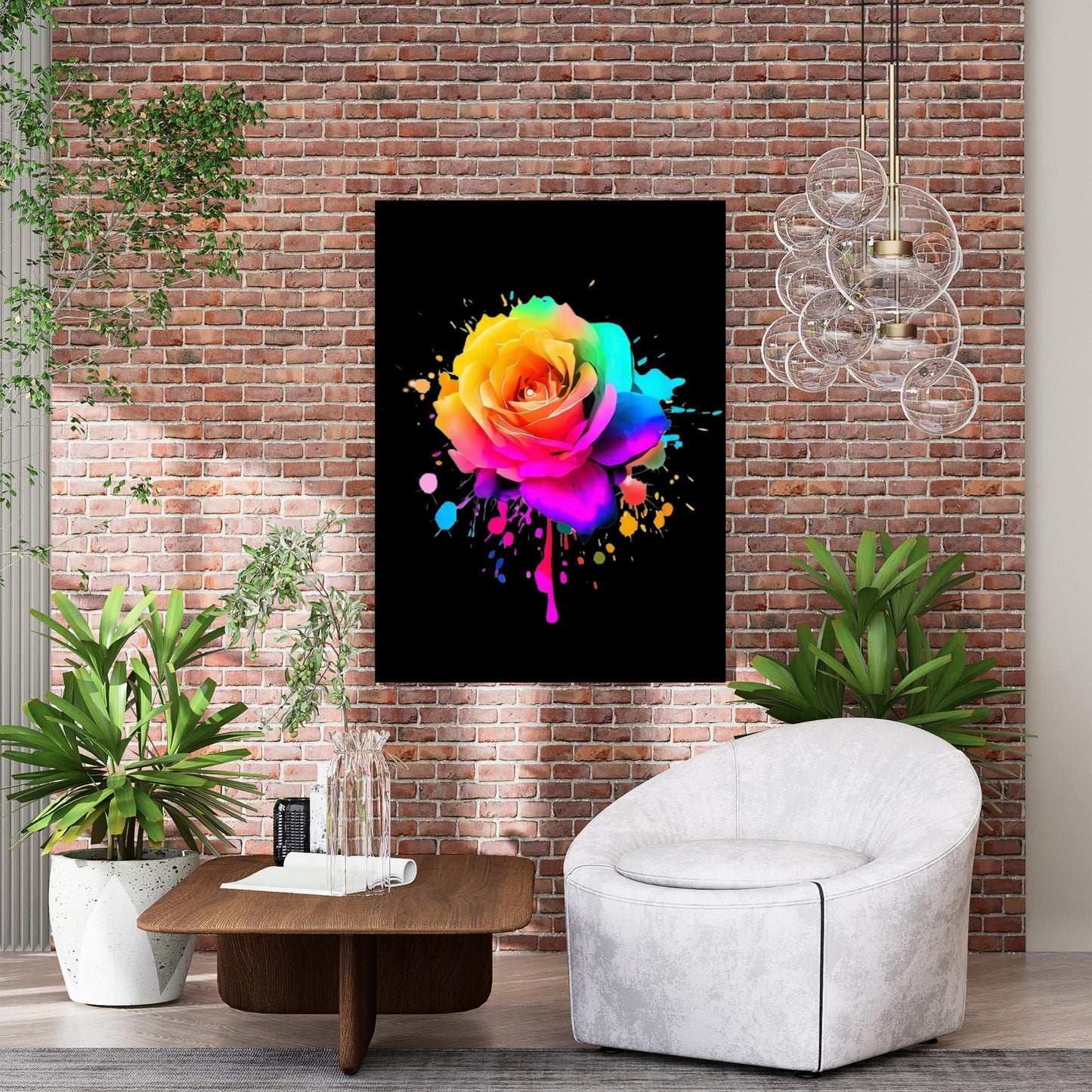 The Rose (Midnight) Wall Art Canvas Print