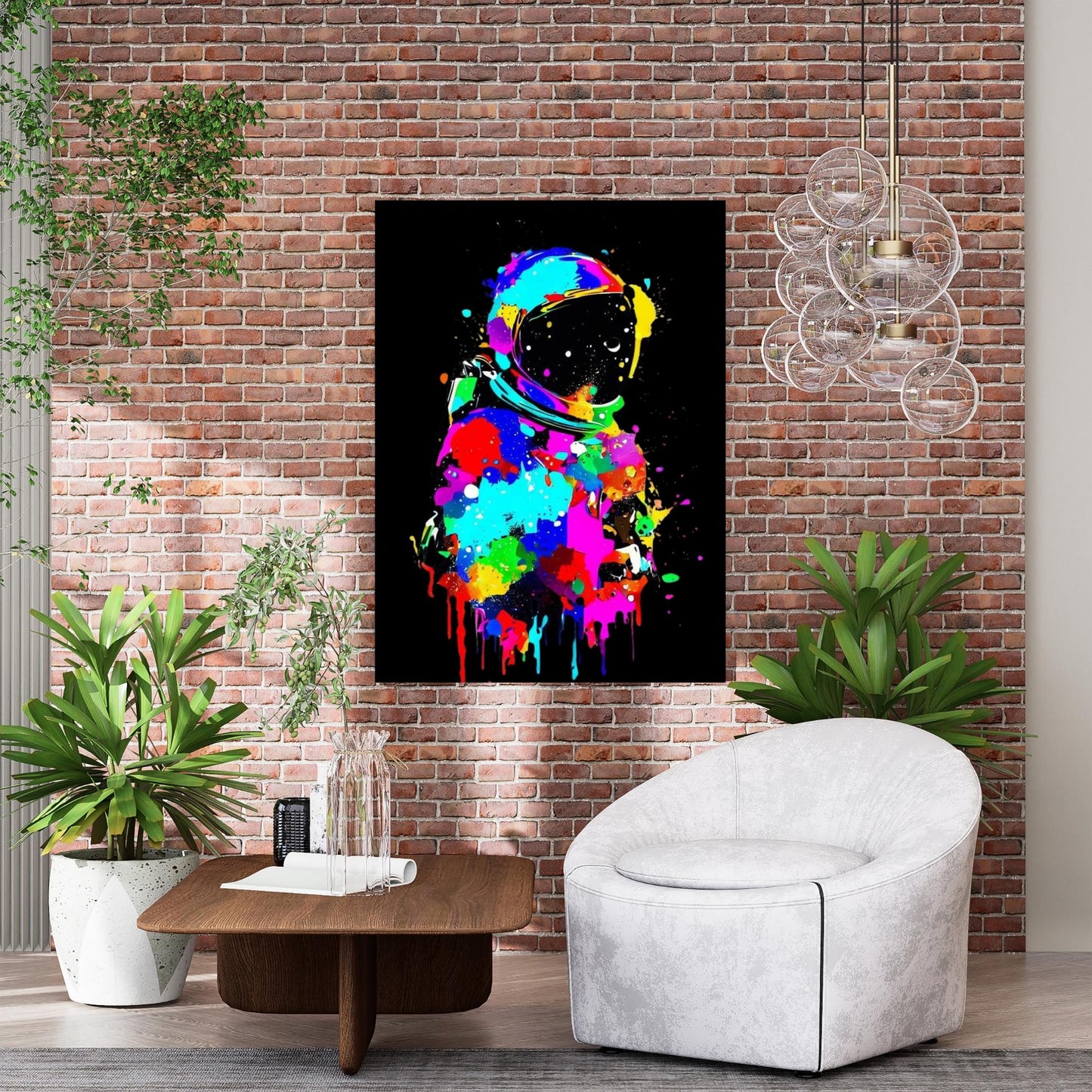 The Astronaut (Midnight) Wall Art Canvas Print