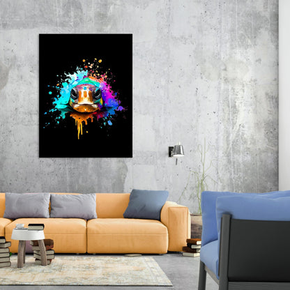 Turtle (Midnight) Wall Art Canvas Print