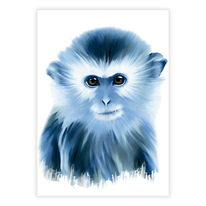 Hamptons Marmoset Monkey Wall Art Canvas Print