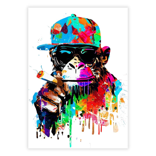 Monkey Baller Wall Art Canvas Print