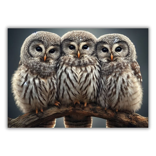 Owls Animal Kingdom Wall Art Canvas Print