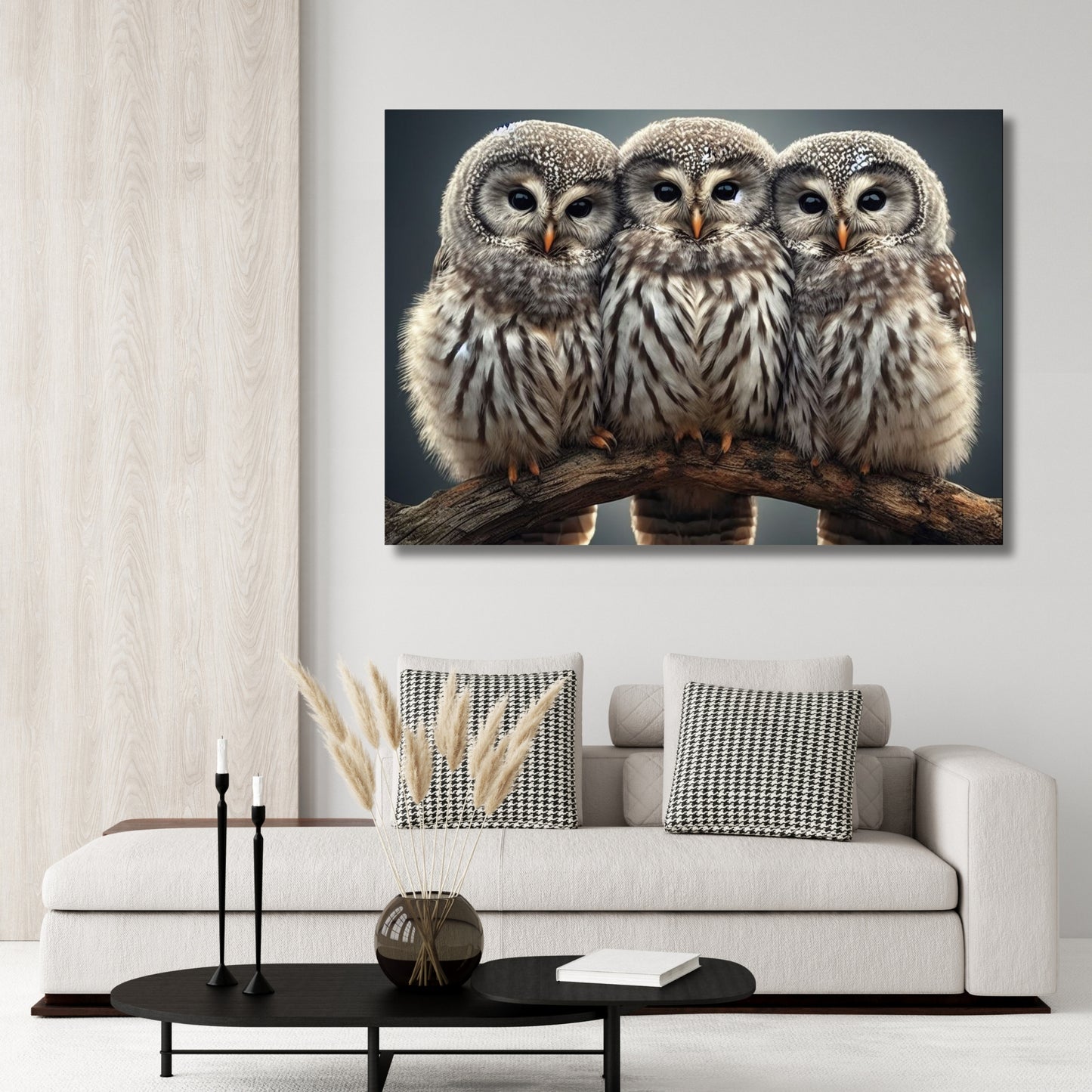 Owls Animal Kingdom Wall Art Canvas Print