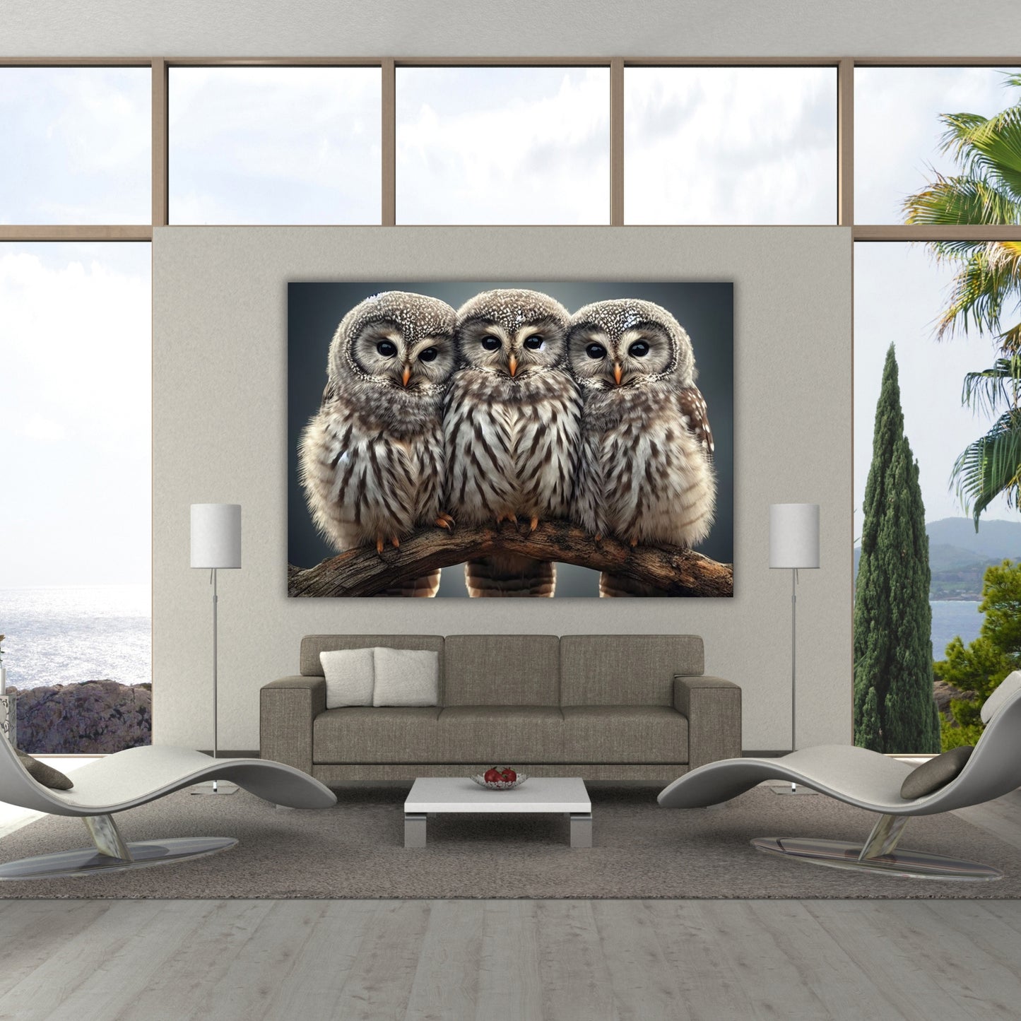 Owls Animal Kingdom Wall Art Canvas Print