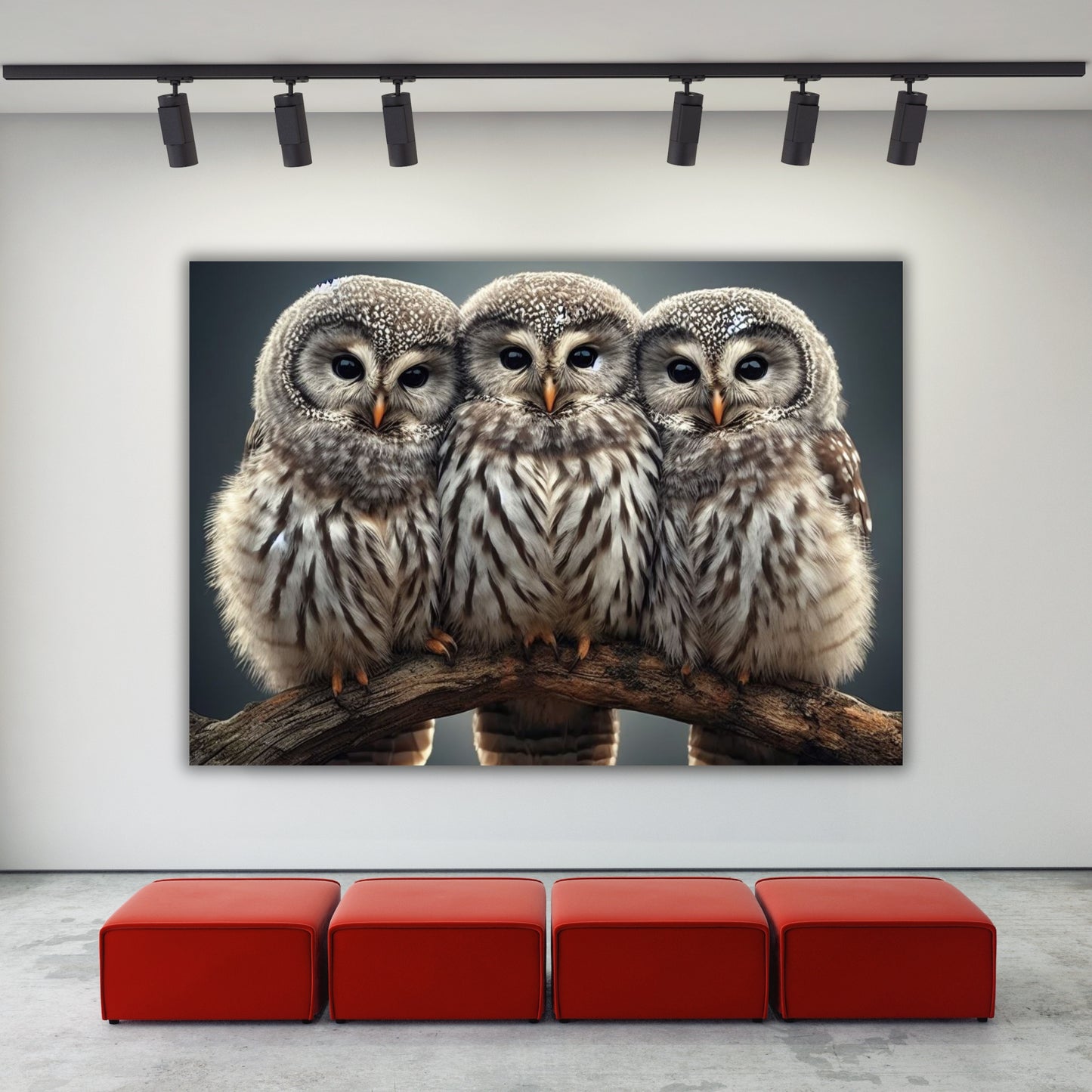 Owls Animal Kingdom Wall Art Canvas Print