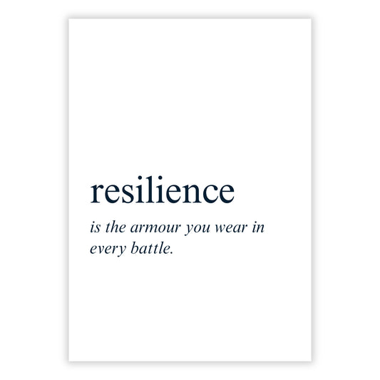 Resilience Inspirational Wall Art Canvas Print