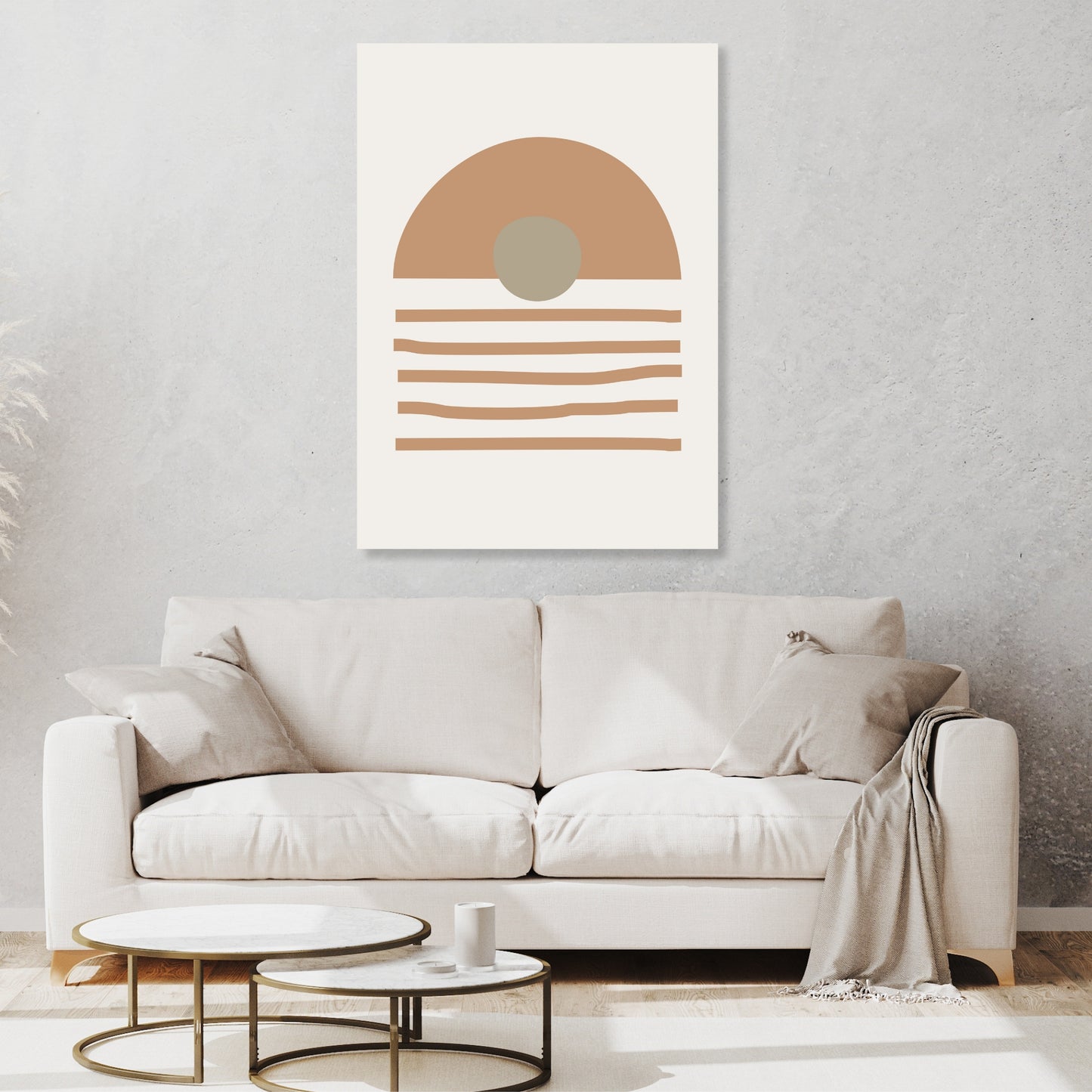 Sunset Boho Wall Art Canvas Print