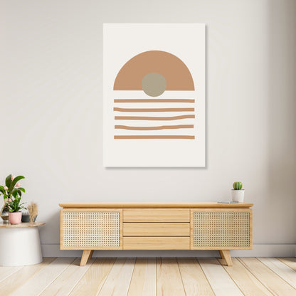 Sunset Boho Wall Art Canvas Print