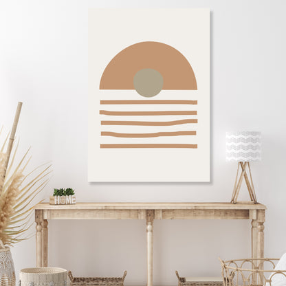 Sunset Boho Wall Art Canvas Print