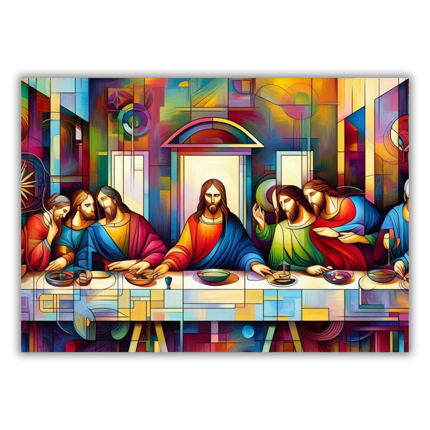 The Last Supper Modern Wall Art Canvas Print